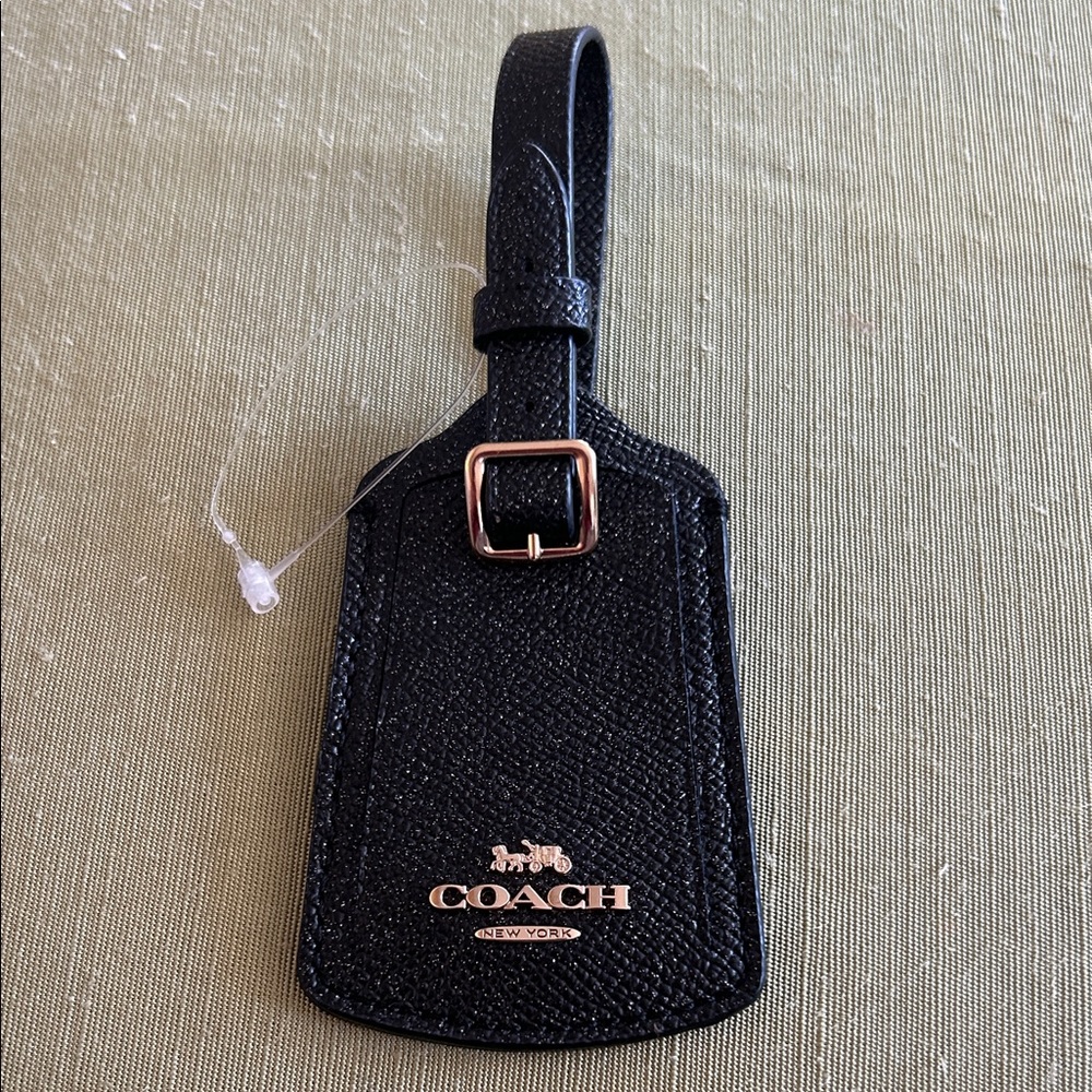 Coach Shiny NWOT Luggage/Bag Tag w/ Gold Hardware